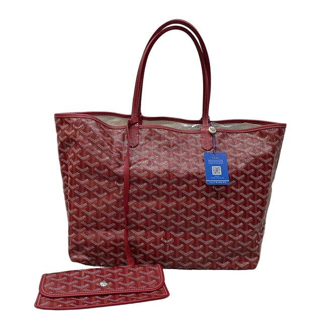 Goyard Saint Louis PM Tote Medium Red Goyardine 2017-Luxbags