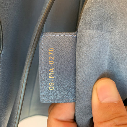 Sold Dior Saddle Blue Grey Medium Leather Handbag