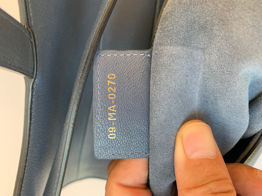 Sold Dior Saddle Blue Grey Medium Leather Handbag