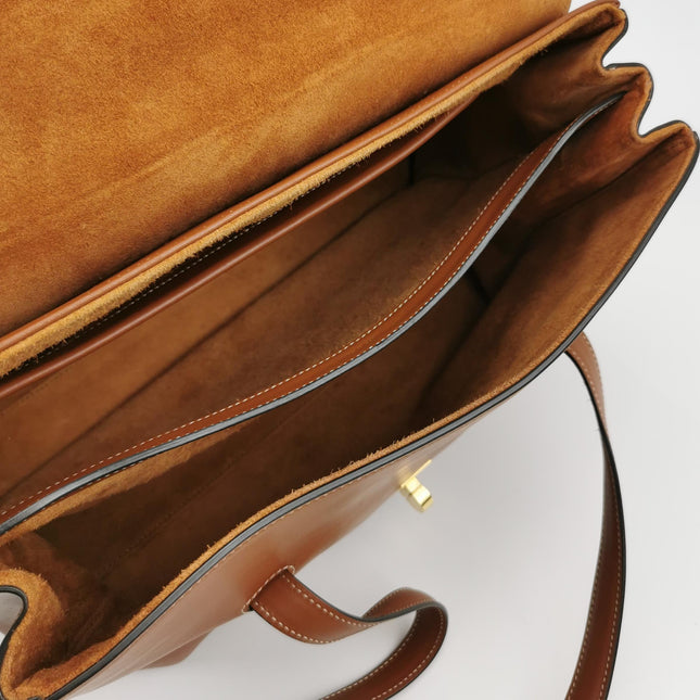 Celine Soft 16 Bag Caramel Natural Tan Smooth Calfskin Leather