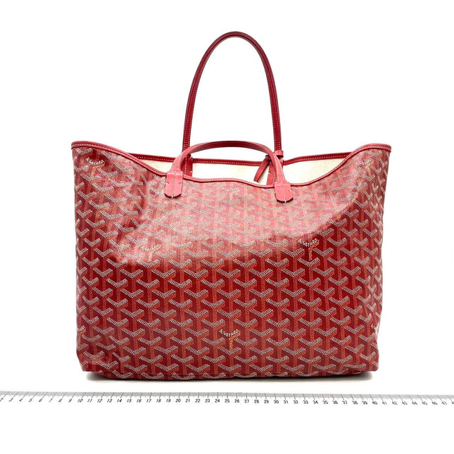 Goyard Saint Louis PM Tote Medium Red Goyardine 2017