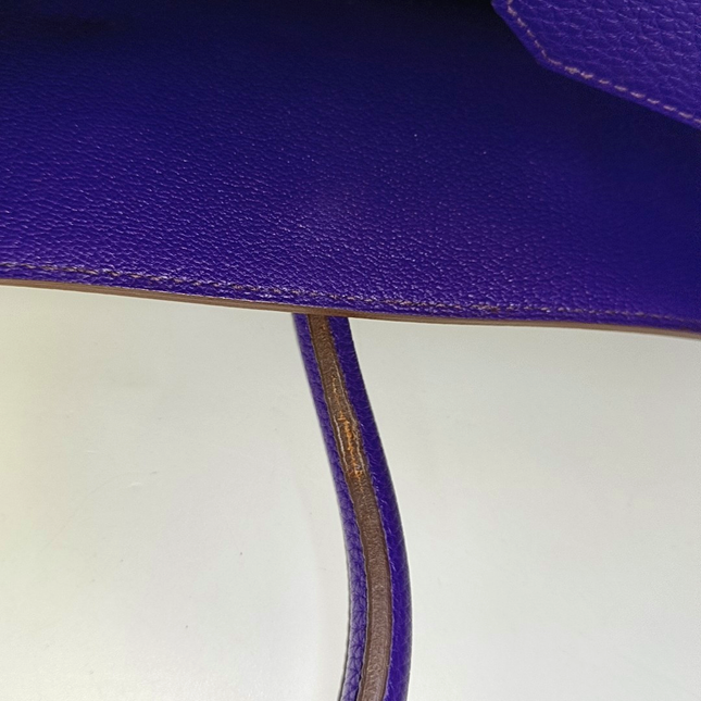 Hermès Birkin 35 Togo Iris Violet Purple Palladium Hardware