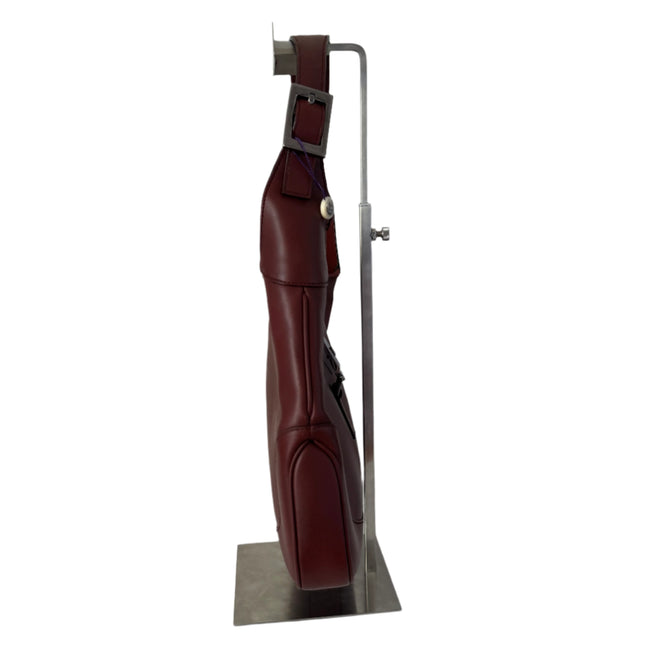 Gucci Jackie Vintage Medium Burgundy Leather Silver Hardware