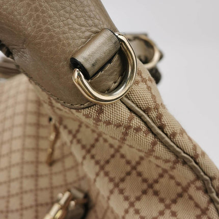 Sold Gucci Jackie 1961 Soft Monogram Canvas and Leather Bag Medium
