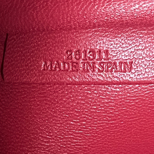 Loewe Amazona 36 Medium Red Leather Horse Lock Gold-tone Hardware