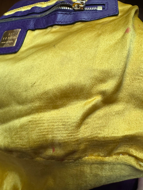 Fendi Mamma Baguette Purple Suede Leather