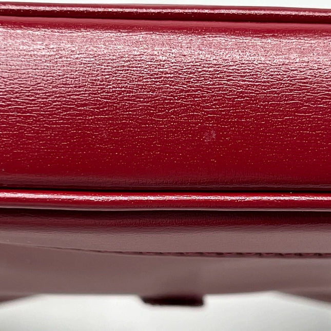 Sold Gucci Jackie 1961 Mini Red Burgundy Leather Bag