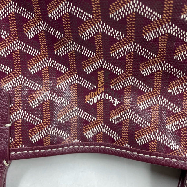 Sold Goyard Saint Louis PM Tote Medium Burgundy