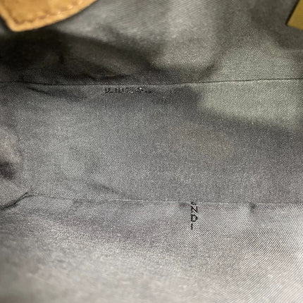 Fendi Baguette Selleria Suede Leather Crossbody Bag Medium Caramel Tan