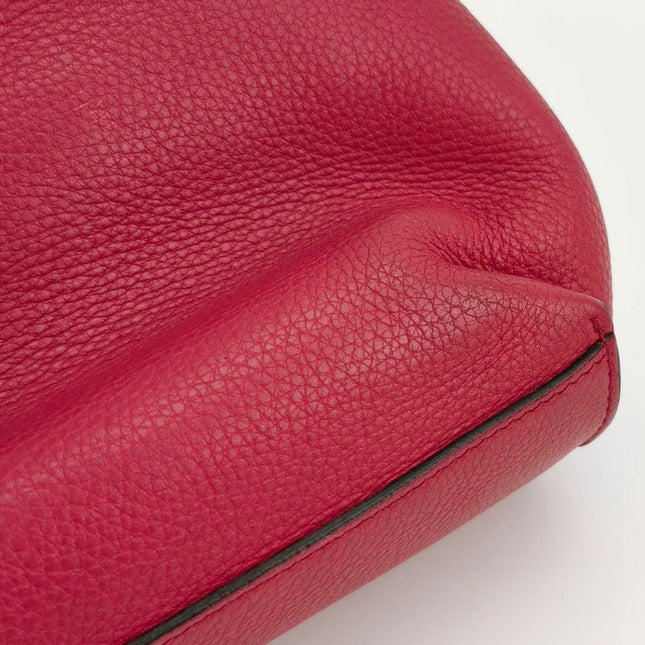 Sold Gucci Pink Leather Small Bamboo Daily Top Handle Bag