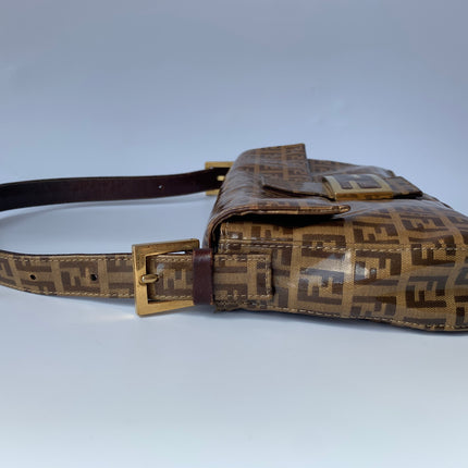 Sold FENDI Baguette Zucchini Print Patent Leather