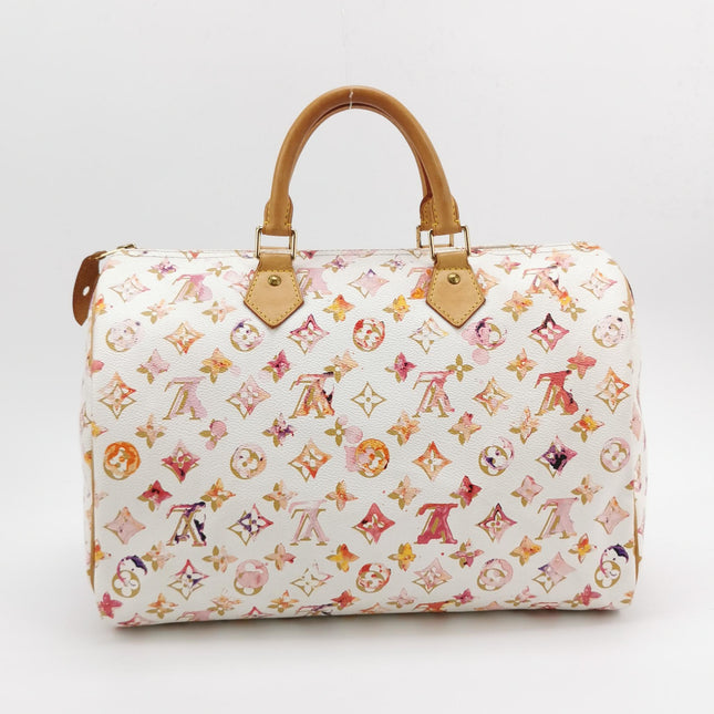Louis Vuitton Speedy 35 Monogram Watercolor Pink Handbag Richard Prince 2008