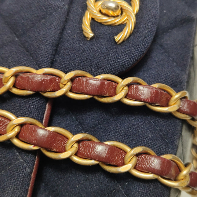 Chanel Classic Flap Mini Métiers d'Art Paris-Hamburg 2018 Wool Nautical Charms