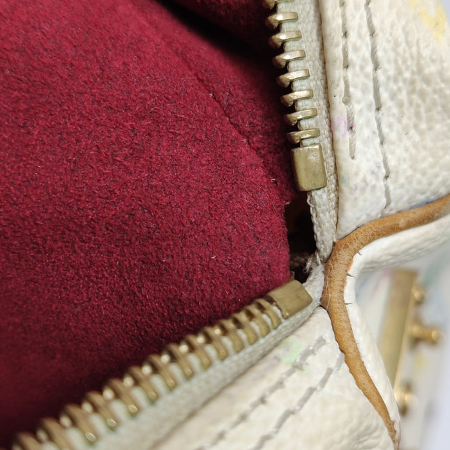 Louis Vuitton x Takashi Murakami Speedy 30 Lock White Multicolor