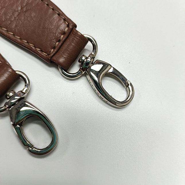 Chanel Cerf Executive Latte Dusty Pink Caviar Leather Handbag Silver Hardware With Strap