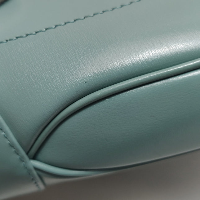 Gucci Jackie 1961 Small Blue Leather Bag with Adjustable Strap