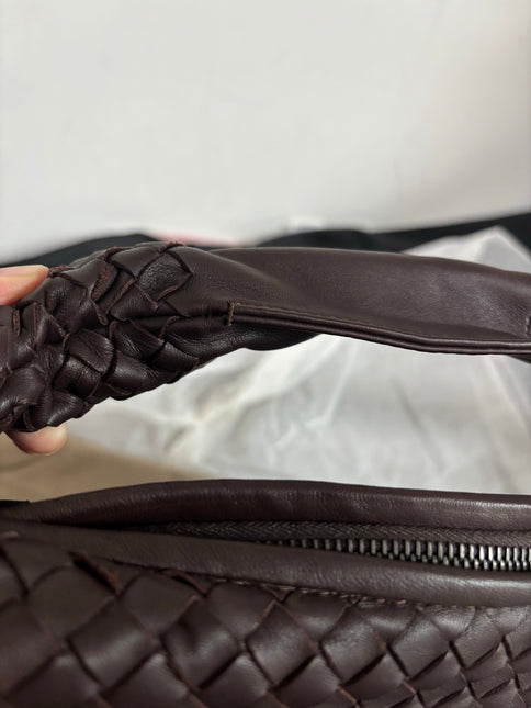 Bottega Veneta Intrecciato Hobo Bag Medium Brown Lambskin leather 40cm