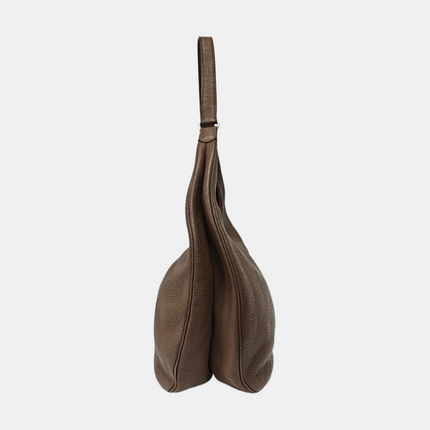 Hermes Gao Étoupe Dark Grey Clemence Leather Hobo Shoulder Bag 2008