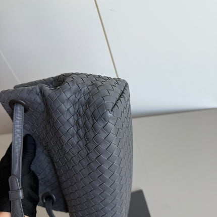 Sold Bottega Veneta Garda Bag Small Grey Intrecciato Leather 25cm