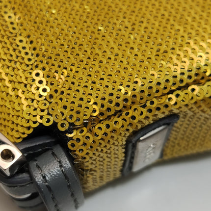 Fendi Baguette Blocks Abstract Pattern Glitter Sequin Shoulder bag