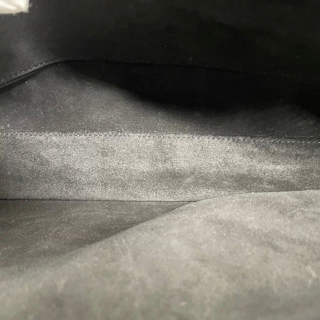Celine Soft 16 Bag Medium Black Grained Calfskin Leather