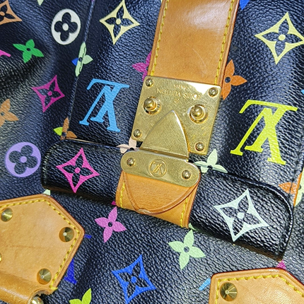 Louis Vuitton x Takashi Murakami Speedy 30 Lock Black Multicolor