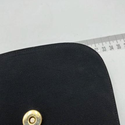 Gucci Bamboo 1947 Night Super Mini Black Nylon Evening Bag with Original Chain