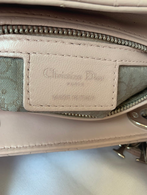 Sold Lady Dior Pink Cannage Leather Medium 96-MA-0132