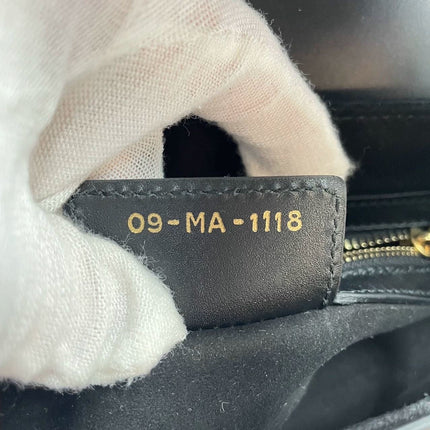 Sold Dior Saddle Medium leather Black Smooth Leather