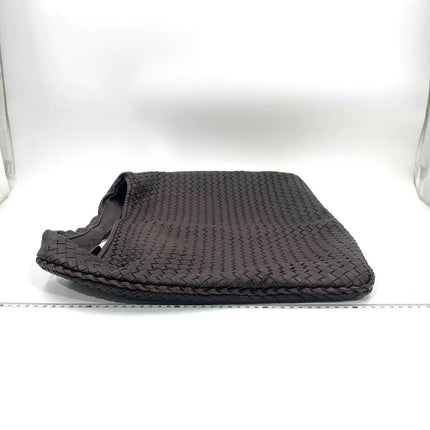 Bottega Veneta Veneta Hobo Maxi Dark Brown Lambskin Leather 52cm