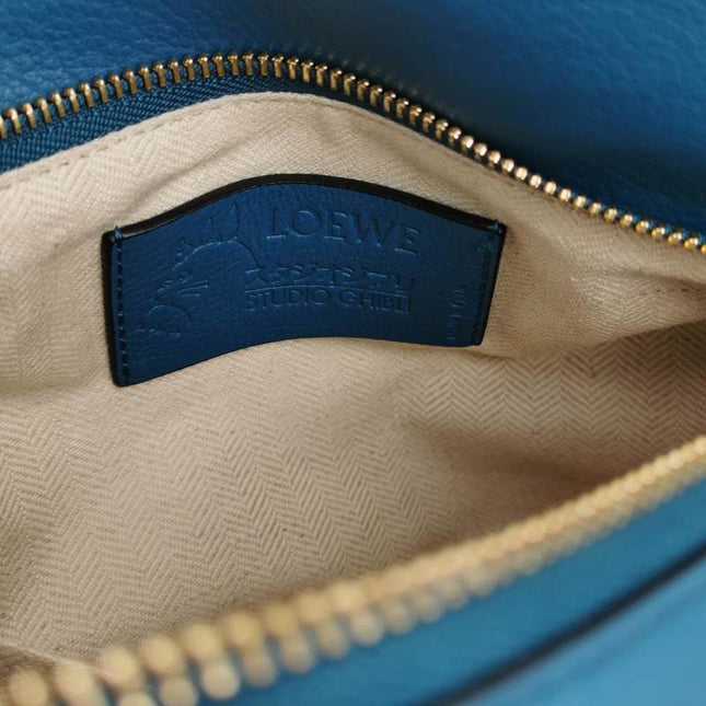 Loewe x Spirited Away Studio Ghibli Collection Puzzle Small Blue Crossbody Bag