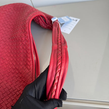 Bottega Veneta Veneta Hobo Maxi Dark Red Leather 51cm