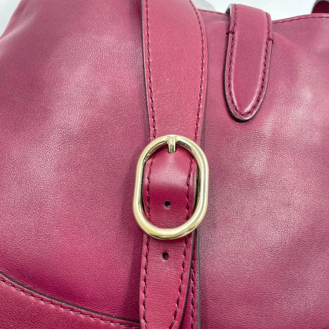Sold Gucci Jackie 1961 Soft Medium Leather Bag Burgundy Red