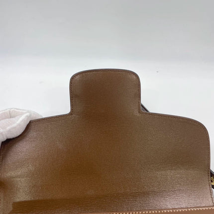Gucci 1955 Horsebit Shoulder Bag Caramel Brown Small Leather