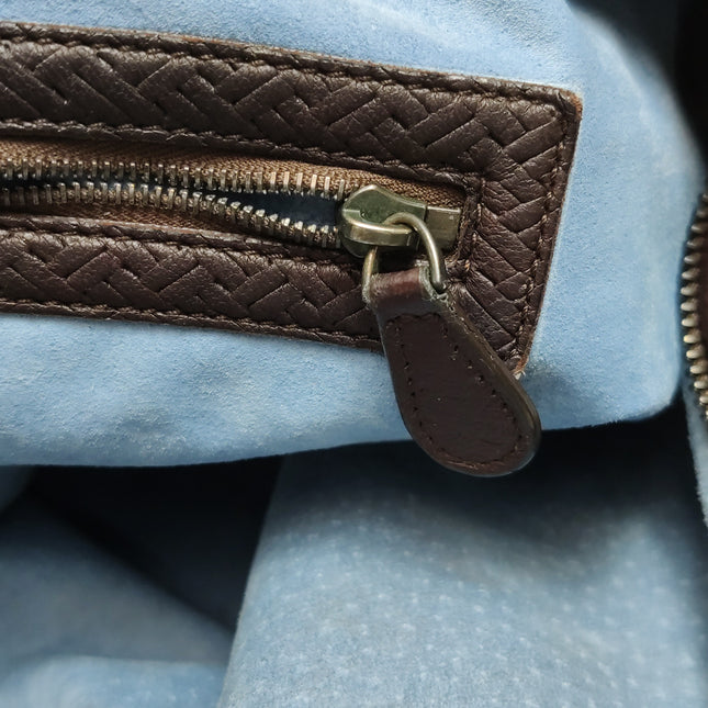 Bottega Veneta Veneta Hobo Maxi Dark Brown Calfskin Leather 52cm