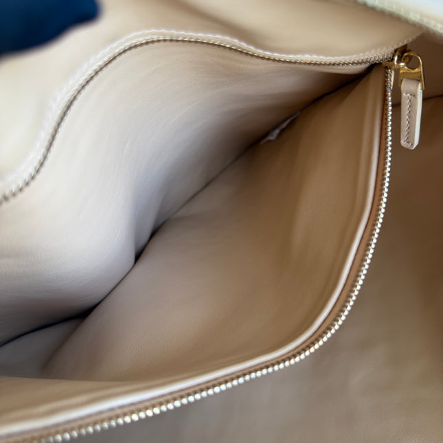 Bottega Veneta Jodie Small Lambskin Leather Beige Oats 36cm