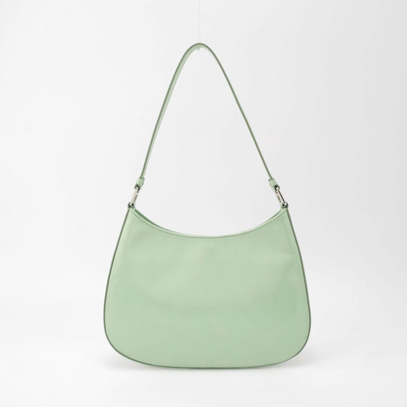 Prada Cleo Green Smooth Leather Shoulder Bag