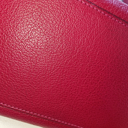 Sold Loewe Amazona 36 Large in Red Leather and Silver tone Hardware