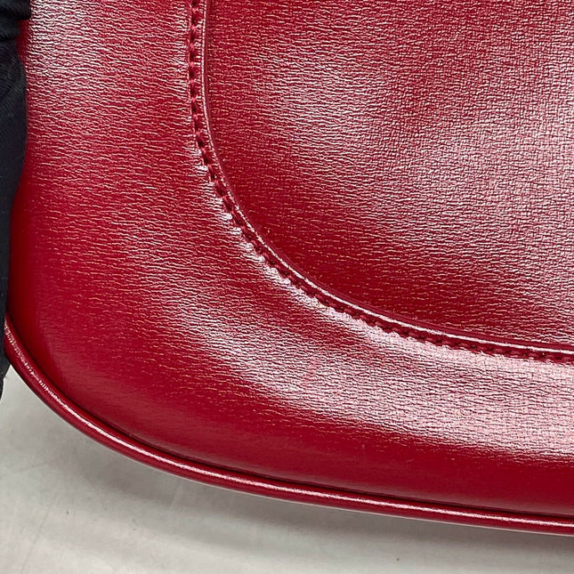 Gucci Jackie 1961 Red Leather Bag Small Shoulder Bag NEVER WORN