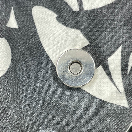 Fendi Baguette Black Print Fabric and Furry Shoulder Bag