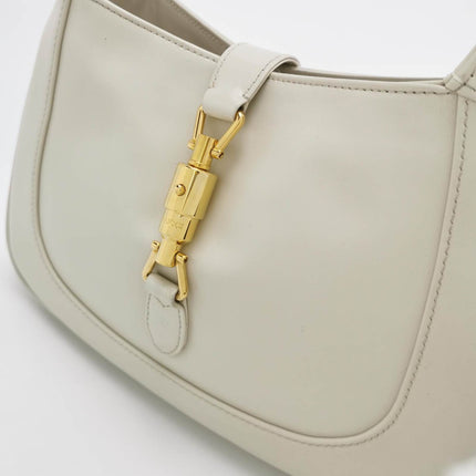 Sold Gucci Jackie 1961 Small Leather Bag with Adjustable Strap Size White