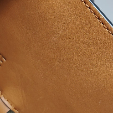 Loewe Hammock Small Brown Leather Knit Top Handle Crossbody Bag