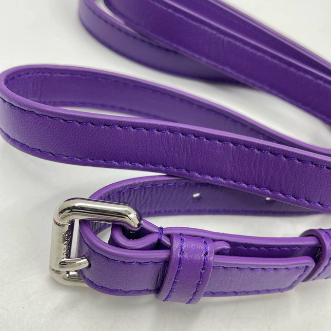 Versace La Medusa Mini Crystal Embellished Top Handle Bag in Purple