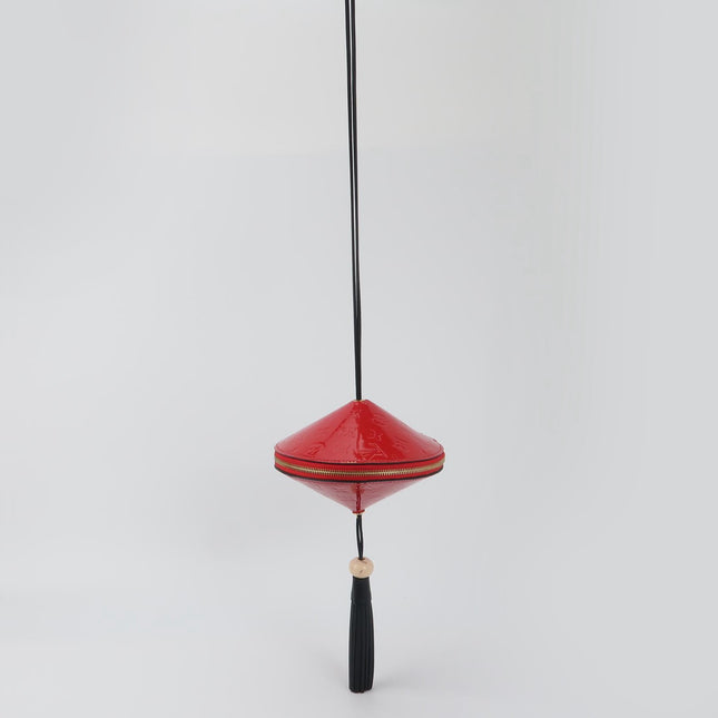 Louis Vuitton Toupie Red Patent Leather Crossbody Bag