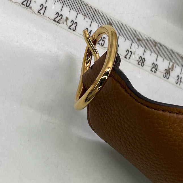 Sac porté épaule large Gucci Jackie 1961 camel avec bandoulière