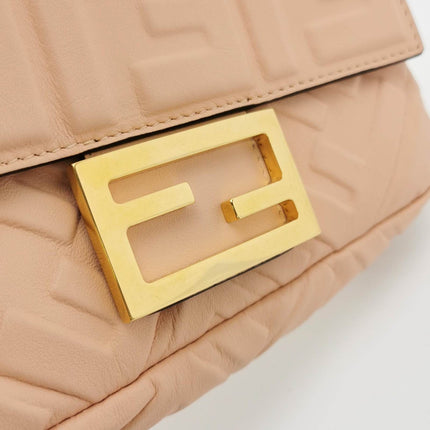 Sold Fendi Baguette Mini Light Pink Nappa Leather Crossbody Bag