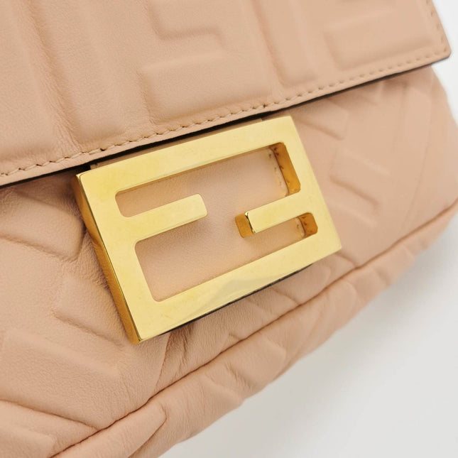 Sold Fendi Baguette Mini Light Pink Nappa Leather Crossbody Bag