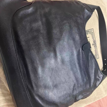 Gucci Jackie 1961 Large Black Calfskin Leather With Long Strap