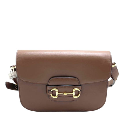 Gucci 1955 Horsebit Shoulder Bag Caramel Brown Small Leather-Luxbags