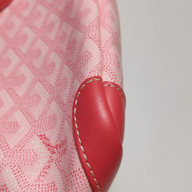 Goyard Artois Tote PM Medium Pink With Zipper and Reinforced Corners 2018